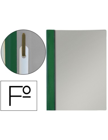 Carpeta dossier fastener pvc esselte folio verde