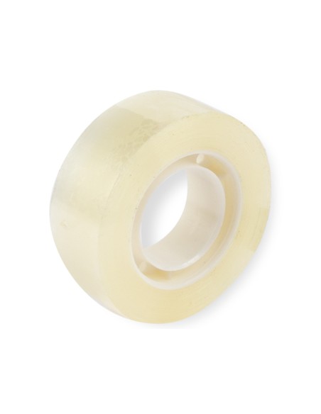 Cinta adhesiva q connect transparente 33 mt x 12 mm encelofanada