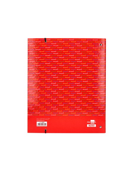 Carpeta con recambio liderpapel a5 cuadro 5mm forrada 4 anillas 20mm