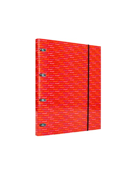 Carpeta con recambio liderpapel a5 cuadro 5mm forrada 4 anillas 20mm