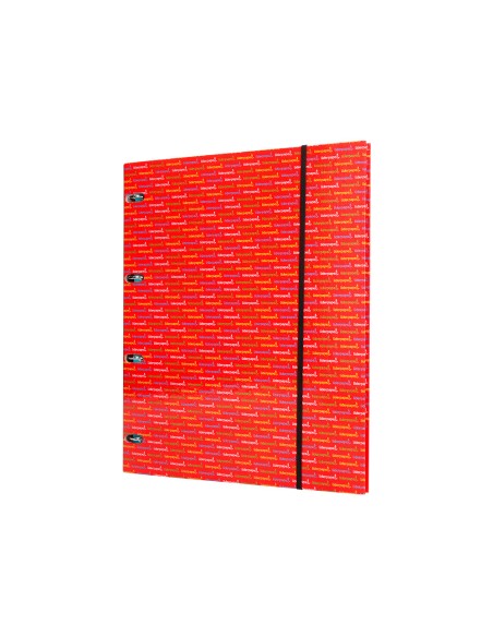 Carpeta con recambio liderpapel a5 cuadro 5mm forrada 4 anillas 20mm