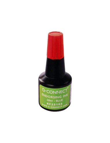 Tinta tampon q connect rojo bote 28 ml