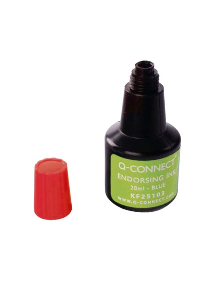 Tinta tampon q connect rojo bote 28 ml
