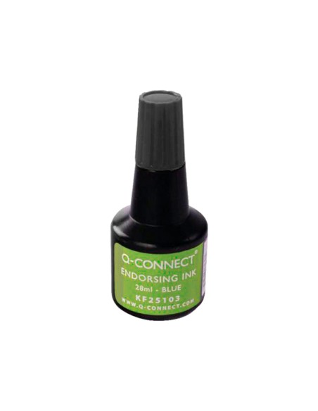 Tinta tampon q connect negro bote 28 ml