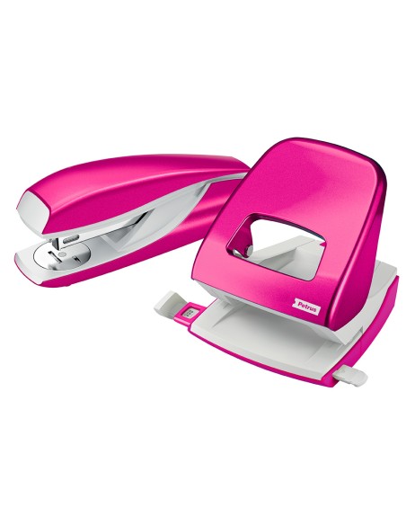 Grapadora petrus mod 635 wow fucsia metalizada capacidad 30 hojas