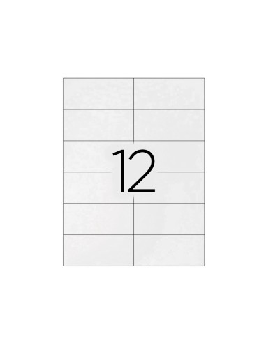 Etiqueta adhesiva q connect kf10657 tamano 105x48 mm fotocopiadora laser ink jet caja con 100 hojas din a4