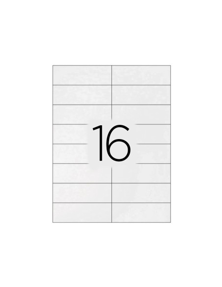 Etiqueta adhesiva q connect kf10654 tamano 105x37 mm fotocopiadora laser ink jet caja con 100 hojas din a4