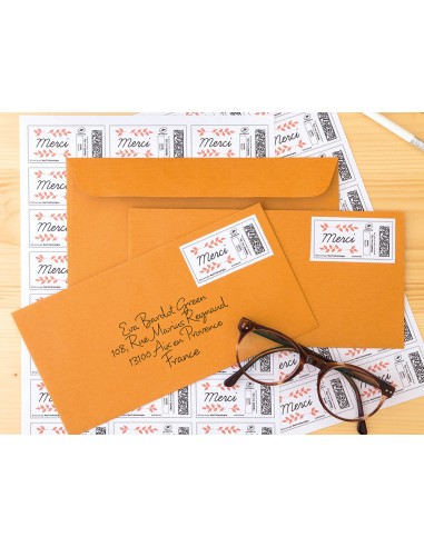 Etiqueta adhesiva q connect kf10645 tamano 70x35 mm fotocopiadora laser ink jet caja con 100 hojas din a4