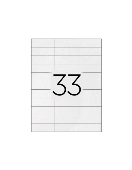 Etiqueta adhesiva q connect kf10640 tamano 70x25 mm fotocopiadora laser inkjet caja con 100 hojas din a4