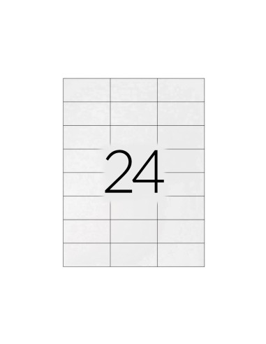 Etiqueta adhesiva q connect kf10639 tamano 66x339 mm fotocopiadora laser ink jet caja con 100 hojas din a4