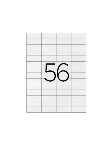 Etiqueta adhesiva q connect kf10638 tamano 525x212 mm fotocopiadora laser ink jet caja con 100 hojas din a4