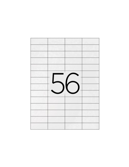 Etiqueta adhesiva q connect kf10638 tamano 525x212 mm fotocopiadora laser ink jet caja con 100 hojas din a4