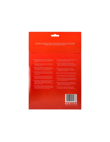 Papel q connect foto glossy kf01103 din a4 digital photo para ink jet bolsa de 20 hojas de 180 gr