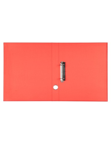 Modulo liderpapel 4 archivadores folio 2 anillas mixtas 25mm rojo
