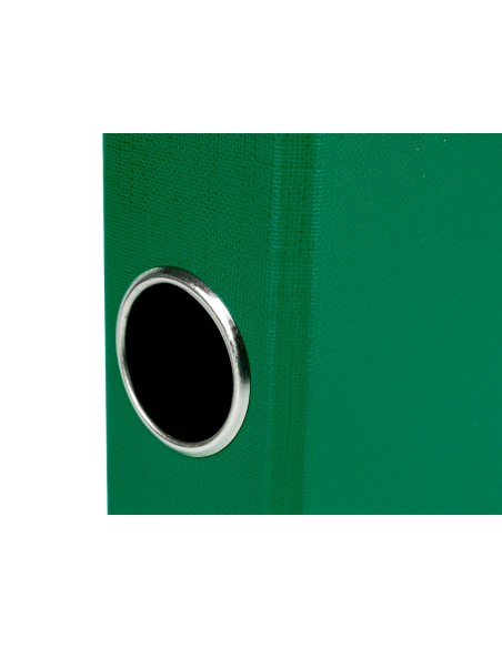 Modulo liderpapel 4 archivadores folio 2 anillas mixtas 25mm verde
