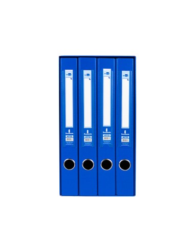 Modulo liderpapel 4 archivadores folio 2 anillas mixtas 25mm azul
