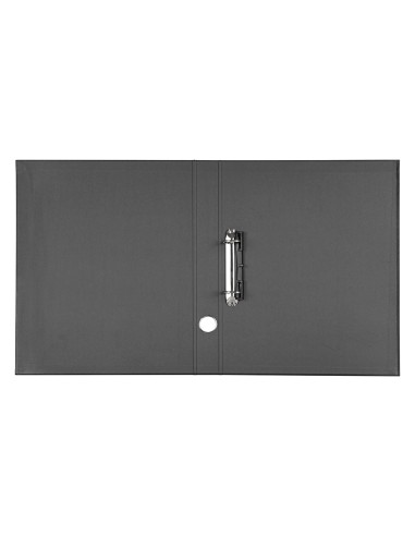 Modulo liderpapel 4 archivadores folio 2 anillas mixtas 25mm negro