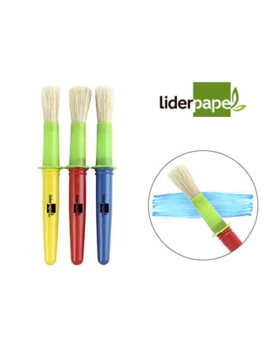 Pinceles escolares liderpapel grueso