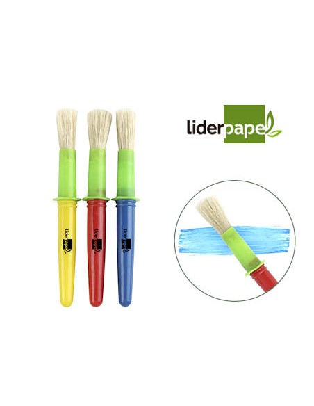 Pinceles escolares liderpapel grueso Pinceles escolares liderpapel grueso