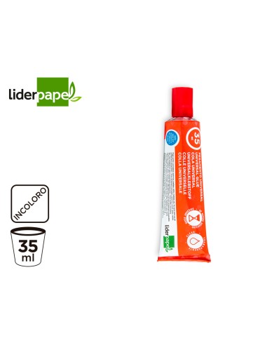 Pegamento liderpapel universal transparente 35 ml