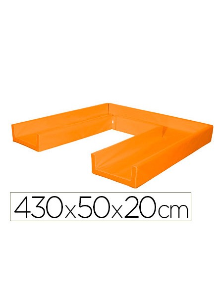 Circuito modular de gateo sumo didactic 430x50x20 cm naranja