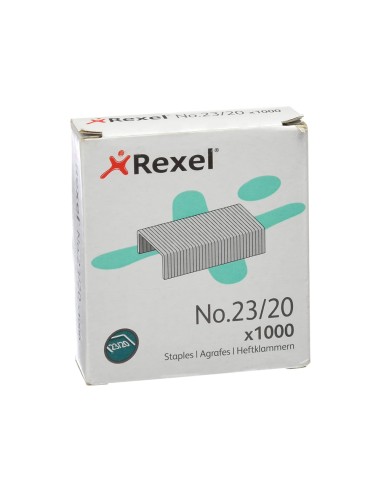 Grapas rexel 23 20 acero caja 1000 unidades