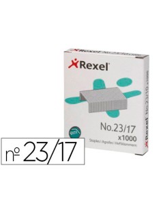 Grapas rexel 23 17 acero caja 1000 unidades