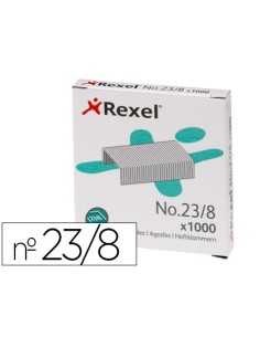 Grapas rexel 23 8 acero caja de 1000 unidades