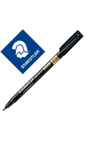 Rotulador staedtler lumocolor retroproyeccion punta de fibra permanente special 319 9 negro punta fina