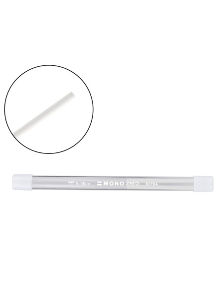 Repuesto portagomas tombow mono zero redondo 23 mm diametro tubo con 2 unidades Repuesto portagomas tombow mono zero redondo 23 mm diametro tubo con 2 unidades