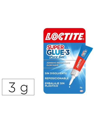 Pegamento loctite 3 gr adhesivo instantaneo gel reposicionable