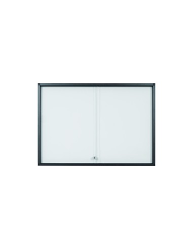 Vitrina de anuncios bi office 27 a4 magnetica para interior slim antracita 1999x39x946 mm