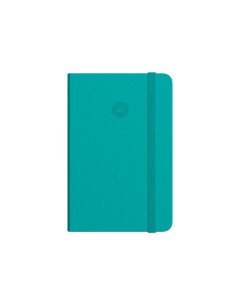 Cuaderno con gomilla antartik notes tapa blanda a5 hojas cuadricula turquesa 80 hojas 80 gr fsc