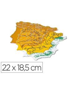 Plantilla faibo mapa espana 22x185 cm bolsa de 3 unidades 100 reciclable