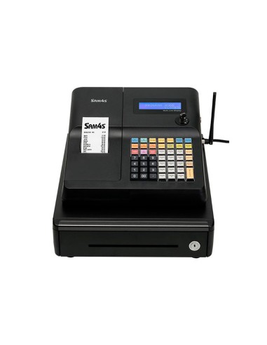 Registradora sam4s er 260ej 15 departamentos 10 empleados visor lcd cajon grande color negro 430x450x242 mm