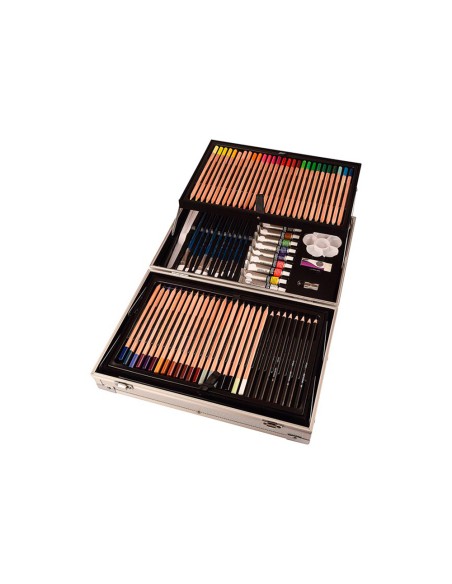 Maletin de pinturas daler rowney metalico 122 piezas 347x94x240 mm Maletin de pinturas daler rowney metalico 122 piezas 347x94x240 mm