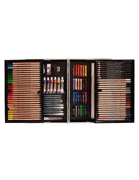 Maletin de pinturas daler rowney metalico 122 piezas 347x94x240 mm Maletin de pinturas daler rowney metalico 122 piezas 347x94x240 mm