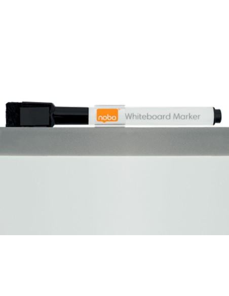 Pizarra blanca nobo magnetica con tablero de corcho 585x430 mm