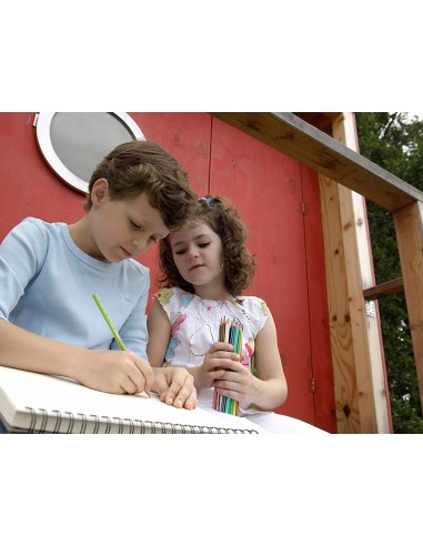 Lapices de colores stabilo green colors con certificado fsc estuche carton de 18 unidades colores surtidos