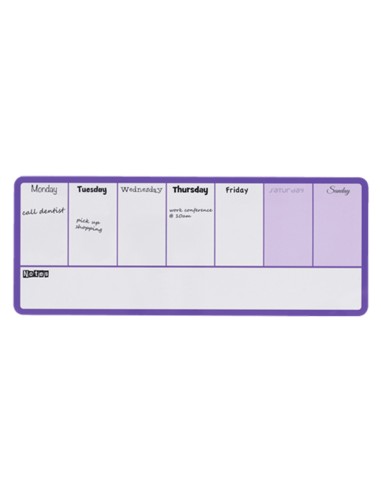 Planificador semanal nobo magnetico color violeta 140x360 mm