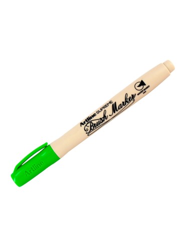 Rotulador artline supreme brush epfs pintura base de agua punta tipo pincel trazo fino verde claro
