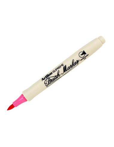 Rotulador artline supreme brush epfs pintura base de agua punta tipo pincel trazo fino rosa