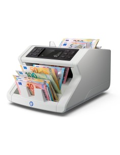 Contador totalizador de billetes safescan 2265 cuenta euro libra mezclados verifica uv mg color tamano y espesor