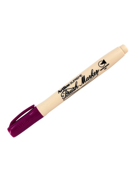 Rotulador artline supreme brush epfs pintura base de agua punta tipo pincel trazo fino magenta