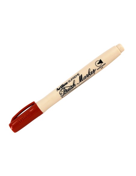 Rotulador artline supreme brush epfs pintura base de agua punta tipo pincel trazo fino marron