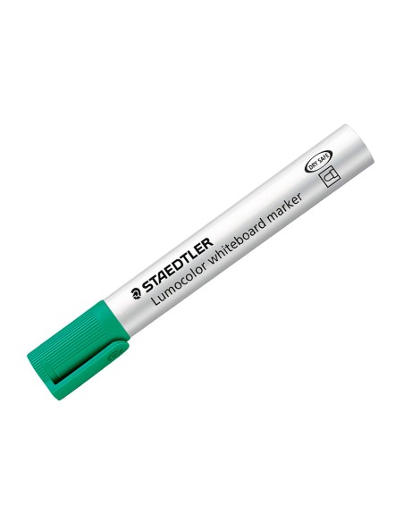 Rotulador staedtler lumocolor 351 para pizarra blanca punta redonda 2 mm recargable color verde claro