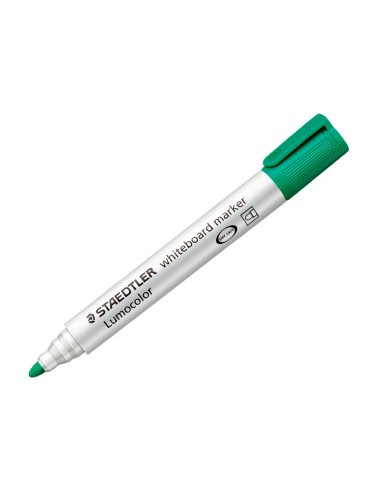 Rotulador staedtler lumocolor 351 para pizarra blanca punta redonda 2 mm recargable color verde claro