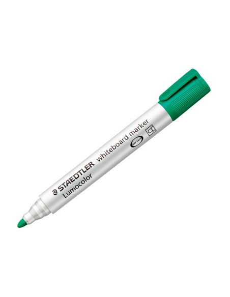 Rotulador staedtler lumocolor 351 para pizarra blanca punta redonda 2 mm recargable color verde claro