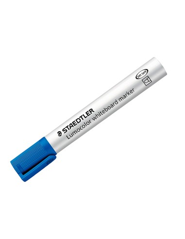 Rotulador staedtler lumocolor 351 para pizarra blanca punta redonda 2 mm recargable color azul