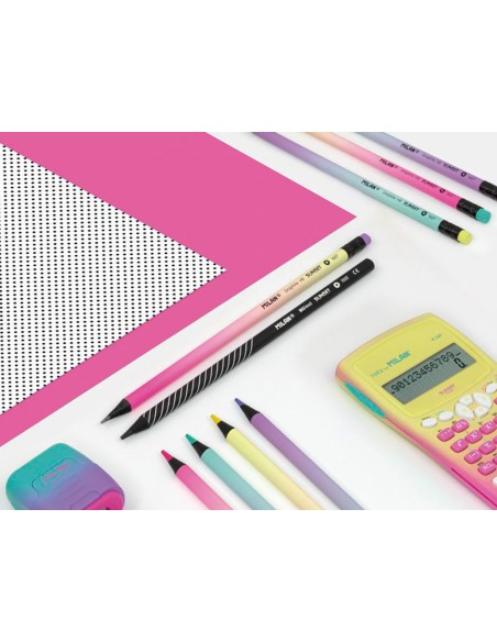 Lapices de colores milan sunset mina gruesa 35 mm caja de 6 unidades colores surtidos